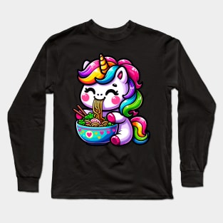 Space Unicorn Ramen Long Sleeve T-Shirt